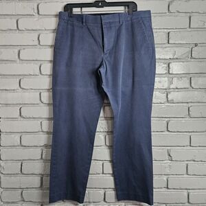 Express Mens Dress Pants Navy Blue Flat Front 38x28